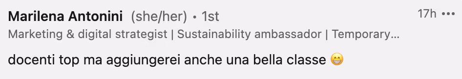 Feedback 136 di uno studente del corso Prompt, Chi Parla?