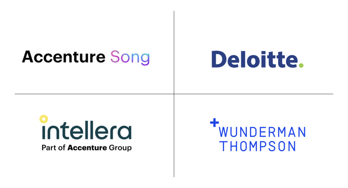 Accenture Song, Deloitte, Intellera, Wunderman Thompson