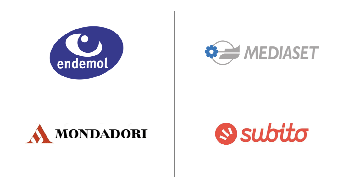 Endemol, Mediaset, Mondadori, Subito